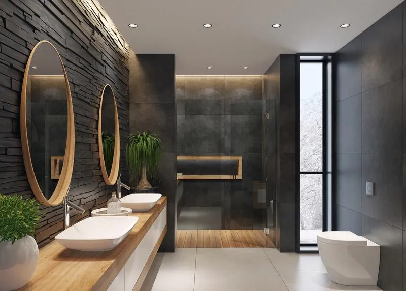 Barwa światła w łazience