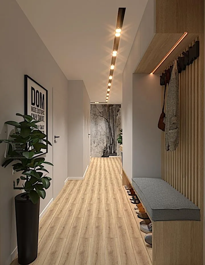 Dekoracje ścian przedpokoju