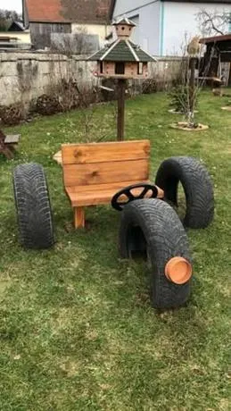 Meble ogrodowe z opon