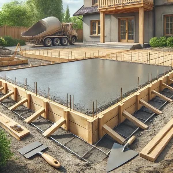 Podłoże pod tarasem