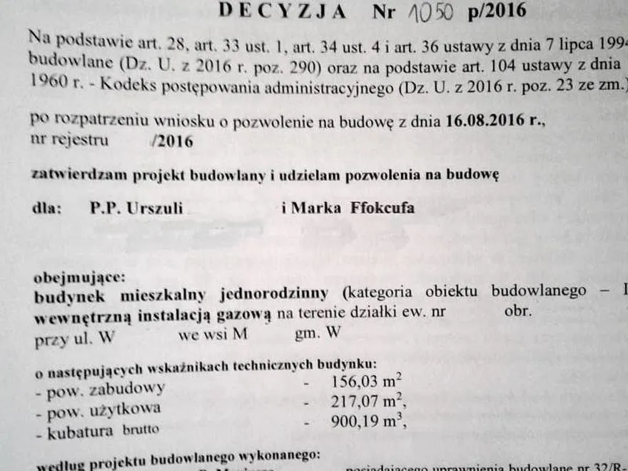 Pozwolenie na budowę