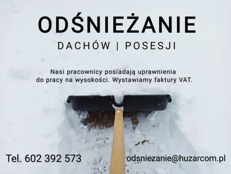 Usługi odśnieżania dachu
