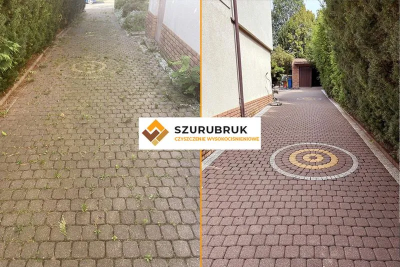 Usuwanie cementu z kostki brukowej