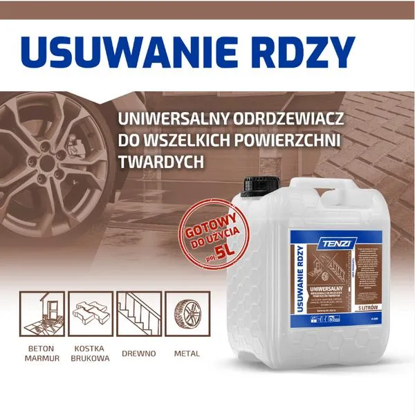 Usuwanie plam z rdzy